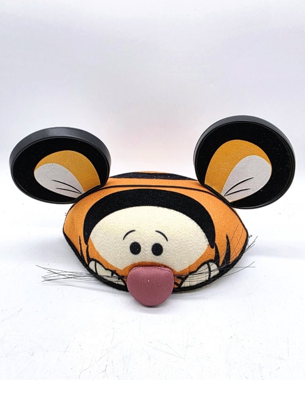 Rare Disney Parks Tigger Mickey Mouse Ears Hat Winnie The Pooh-No Straps -Vtg